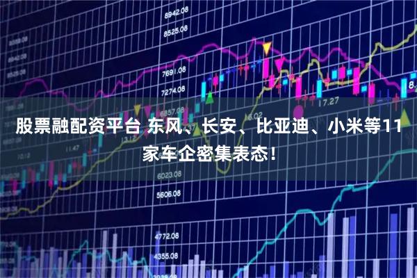 股票融配资平台 东风、长安、比亚迪、小米等11家车企密集表态！